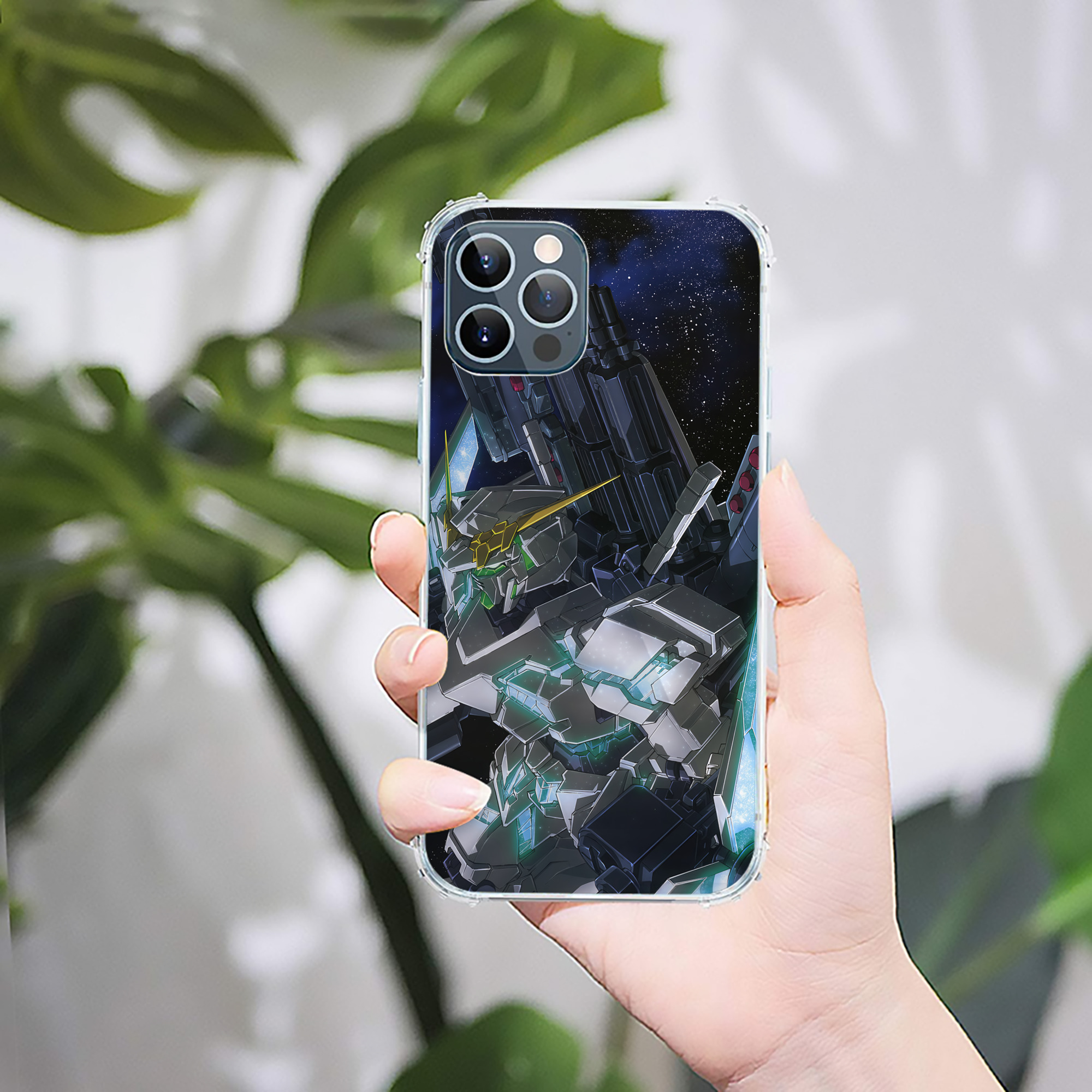 （画像用） 機動戦士ガンダム Mobile Suit Gundam 【iPhone 12シリーズ対応】透明スマホケース（クリアソフトケース）